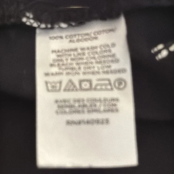 LOFT Black Top with White Details - Picture 5 of 5